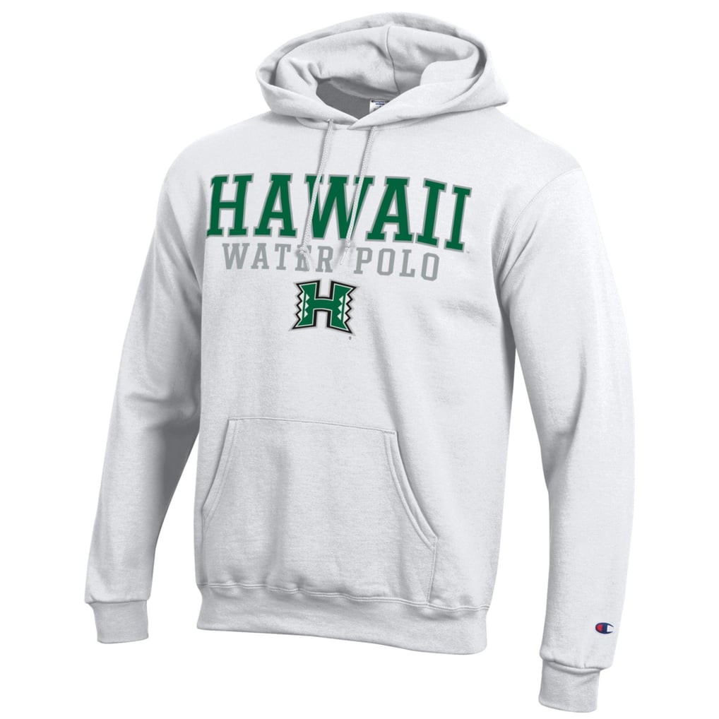  Hawaii Rainbow Warriors Champion Powerblend Pullover Hoodie - White
